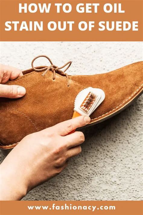 how to remove oil on suede shoes